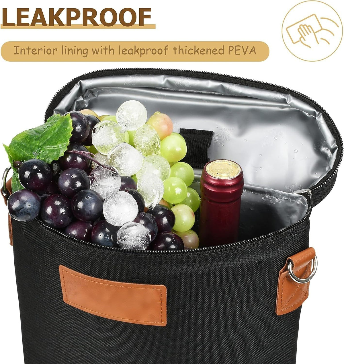 Wine Carrier 2-Bottle Insulated Leak-Proof