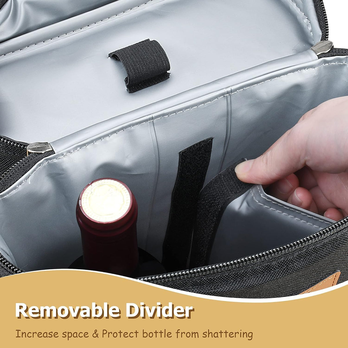 Wine Carrier 2-Bottle Insulated Leak-Proof