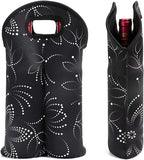 Wine Carrier Neoprene Insulated Dual Compartment Foldable