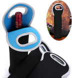 Wine Carrier Neoprene Insulated Dual Compartment Foldable