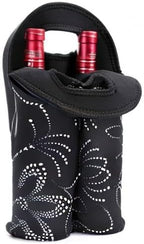 Wine Carrier Neoprene Insulated Dual Compartment Foldable