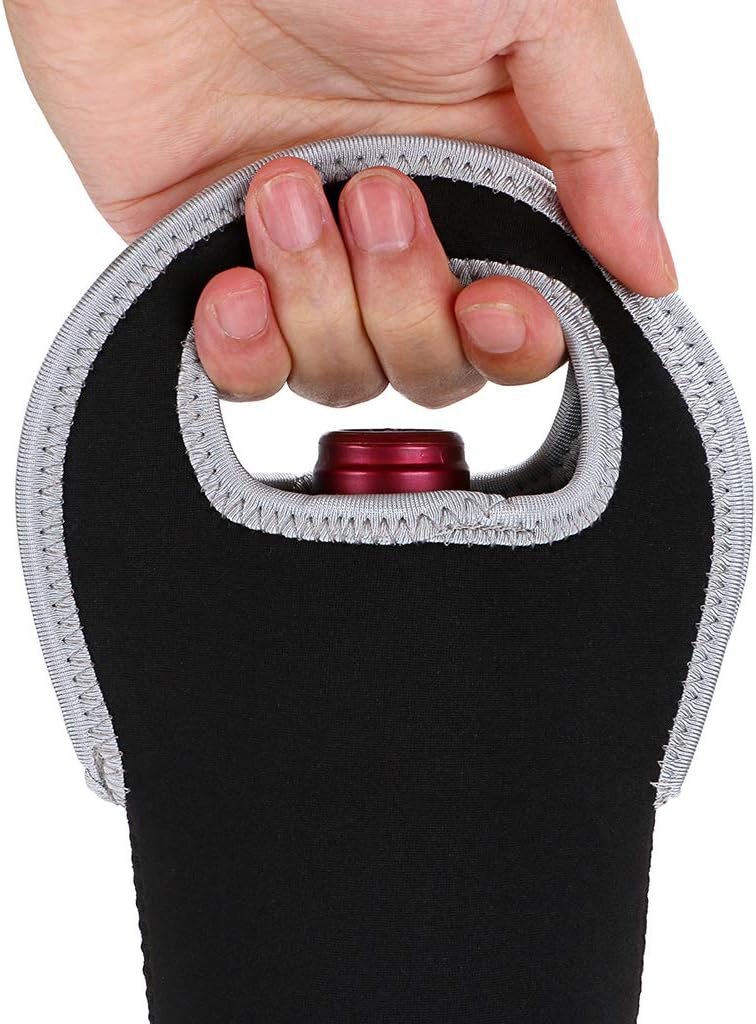 Wine Carrier Neoprene Insulated Dual Compartment Foldable