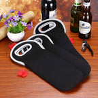 Wine Carrier Neoprene Insulated Dual Compartment Foldable