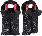 Wine Carrier Neoprene Insulated Dual Compartment Foldable