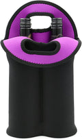 Wine Carrier Neoprene Insulated Dual Compartment Foldable