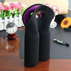 Wine Carrier Neoprene Insulated Dual Compartment Foldable