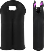 Wine Carrier Neoprene Insulated Dual Compartment Foldable