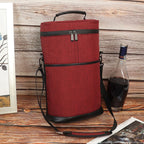 Wine Cooler Bag Two Bottle Insulated Padded Divider