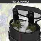 Wine Cooler Bag Two Bottle Insulated Padded Divider