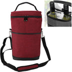 Wine Cooler Bag Two Bottle Insulated Padded Divider