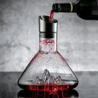 Wine Decanter 12-Channel Aeration Hand-Blown Lead-Free Crystal