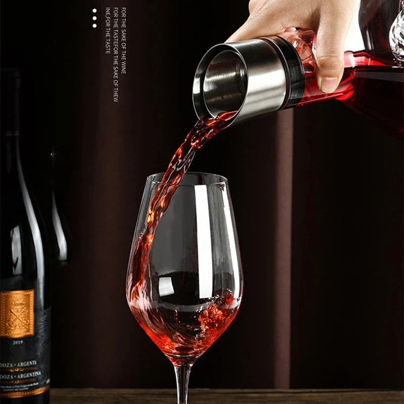 Wine Decanter 12-Channel Aeration Hand-Blown Lead-Free Crystal