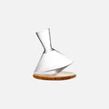 Wine Decanter 360 Degree Rotating Glass Wooden Base