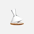 Wine Decanter 360 Degree Rotating Glass Wooden Base