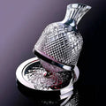 Wine Decanter 360 Rotating Base Cut Diamond Crystal 1.5L