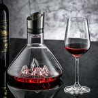 Wine Decanter Cascade Aeration Hand-Blown Glass