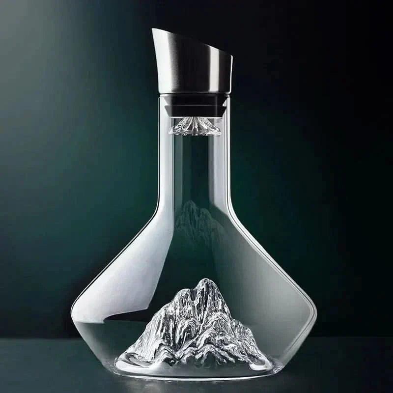 Wine Decanter Lead-Free Crystal Wide Base 1.5L