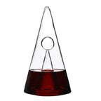 Wine Decanter Pyramid Aerating Waterfall Spout Clear Glass