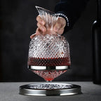 Wine Decanter Rotating Aeration Base 1.5L High-Grade Crystal