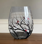 Wine Glass Hand-Painted Seasonal Dishwasher-Safe