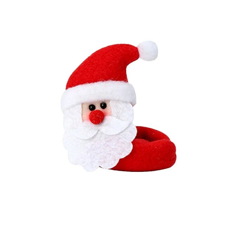 Wine Glass Marker Festive Reindeer Non-Slip Felt Sleeve