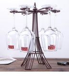 Wine Glass Rack Welded Iron Space-Saving