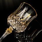 Wine Glass Set Crystal Decanter & Leather Case