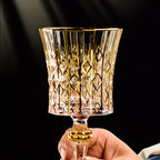 Wine Glass Set Crystal Decanter & Leather Case
