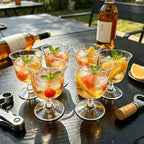 Wine Glasses Set Foldable Stemmed Shatterproof