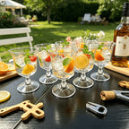 Wine Glasses Set Foldable Stemmed Shatterproof