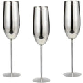 Wine Glasses Set Stainless Steel Chill-Enhancing Set of 6