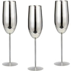Wine Glasses Set Stainless Steel Chill-Enhancing Set of 6