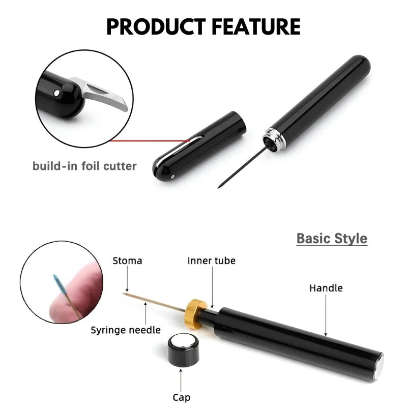Wine Opener Air Pressure Stainless Steel & Acrylic