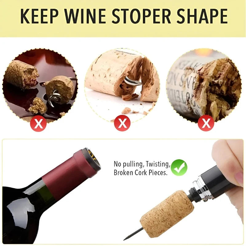 Wine Opener Air Pressure Stainless Steel & Acrylic