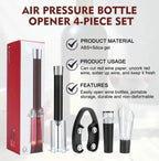 Wine Opener Set Air-Assist Pump & Foil Cutter