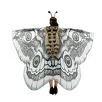 Winged Cape Moth Motif Lightweight Breathable Fabric