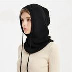 Winter Beanie Cashmere Blend Adjustable Drawstring Wind Protection