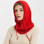 Winter Beanie Cashmere Blend Adjustable Drawstring Wind Protection