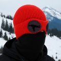 Winter Beanie Fold-Up Goggles Double-Layer Polyester