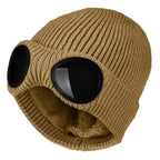 Winter Beanie Fold-Up Goggles Double-Layer Polyester