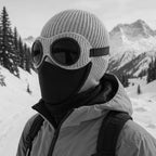 Winter Beanie Fold-Up Goggles Double-Layer Polyester