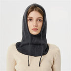Winter Beanie Soft Knit Full Ear Coverage Adjustable Drawstring