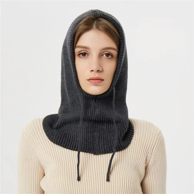 Winter Beanie Soft Knit Full Ear Coverage Adjustable Drawstring