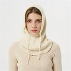 Winter Beanie Soft Knit Full Ear Coverage Adjustable Drawstring