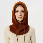 Winter Beanie Soft Knit Full Ear Coverage Adjustable Drawstring