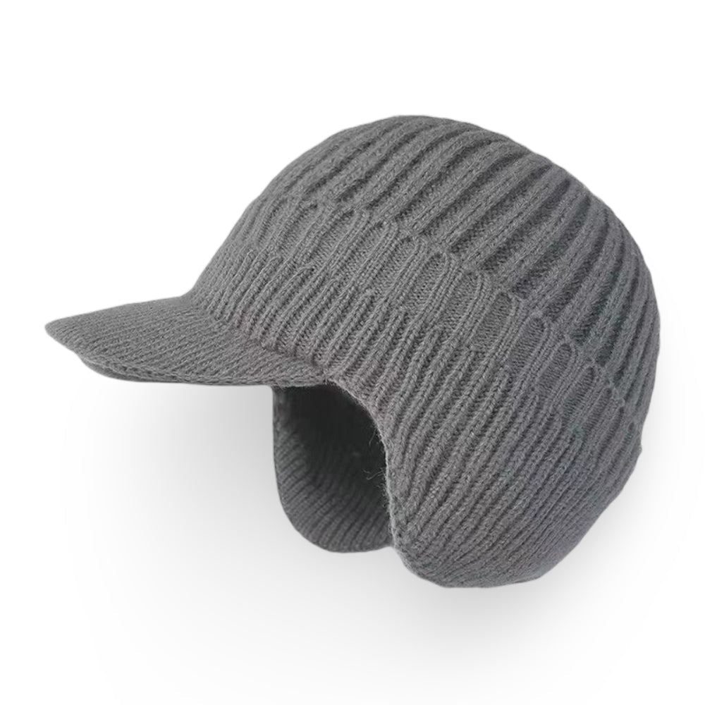 Winter Beanie Visor & Ear Flaps Cold Weather Protection
