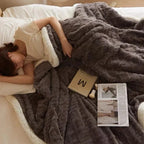 Winter Blanket Lambswool & Fleece Lightweight Hypoallergenic