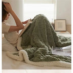 Winter Blanket Lambswool & Fleece Lightweight Hypoallergenic