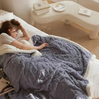 Winter Blanket Lambswool & Fleece Lightweight Hypoallergenic