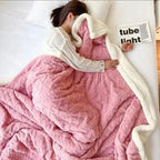 Winter Blanket Lambswool & Fleece Lightweight Hypoallergenic